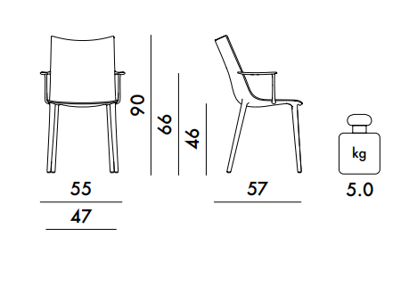 כיסא H.H.H. Mat Philippe Starck Green