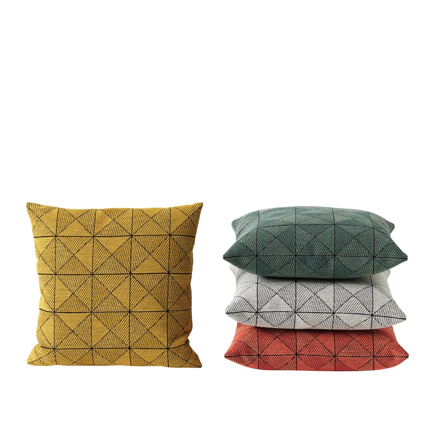 כרית Tile Cushion Yellow