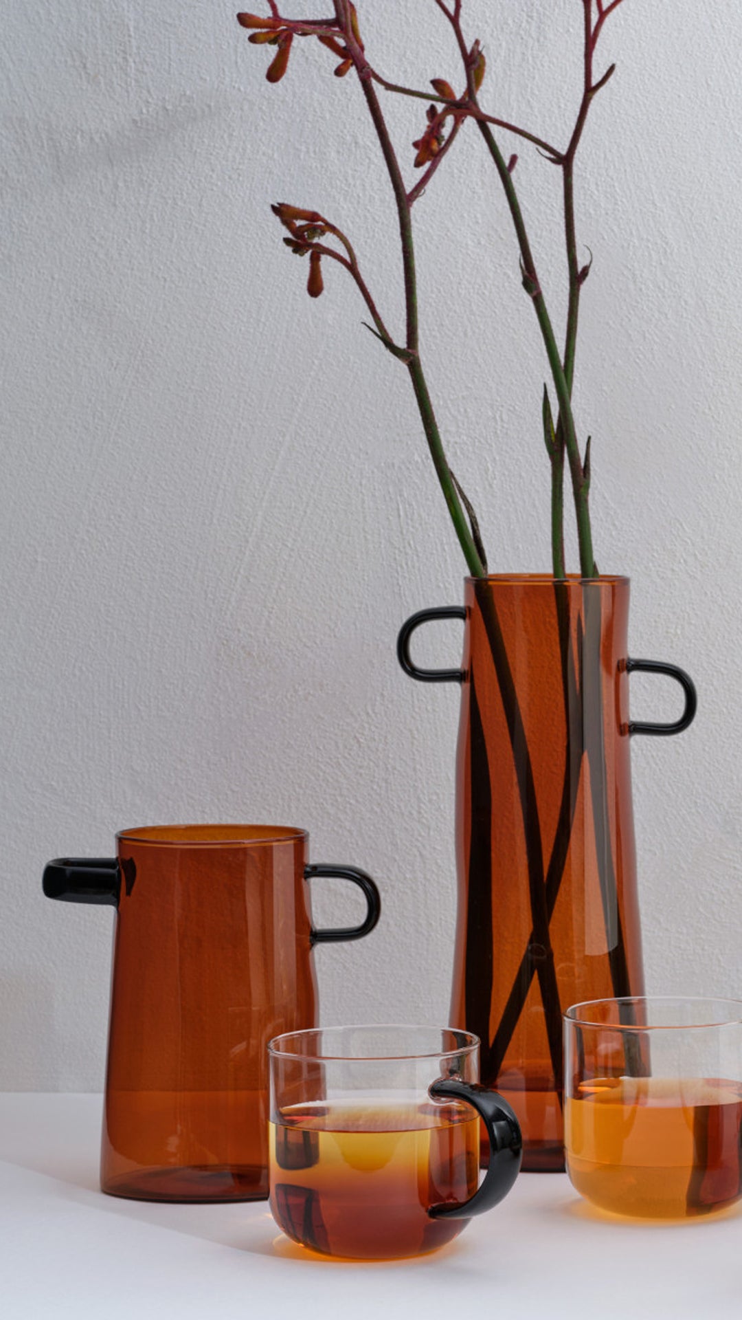 אגרטל Rayu Vase Brown (small)