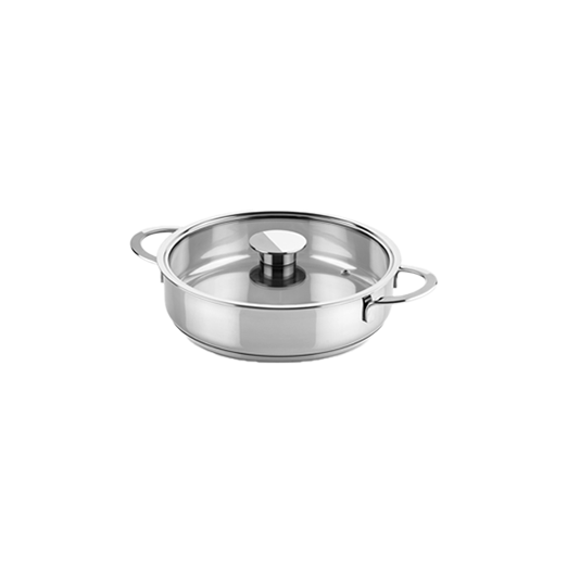 סיר סוטאז׳ עם מכסה Frying Pan With Glass Lead Gourmet 30Ø