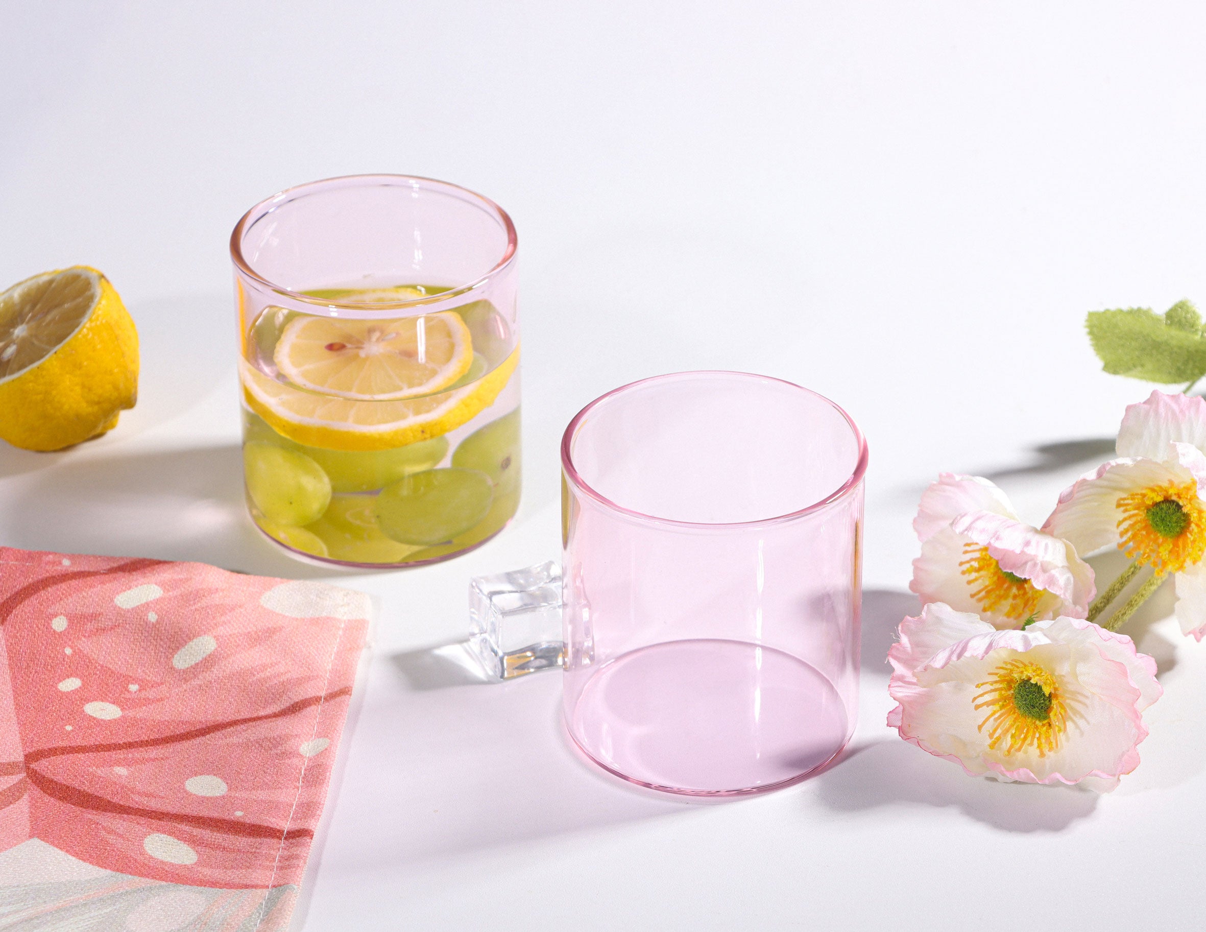 סט 6 כוסות שתייה Drinking Glasses Pink