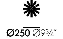 שעון Nelson Asterik Clock Brass