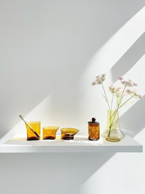 אגרטל Spinn Vase Amber Light (Medium)