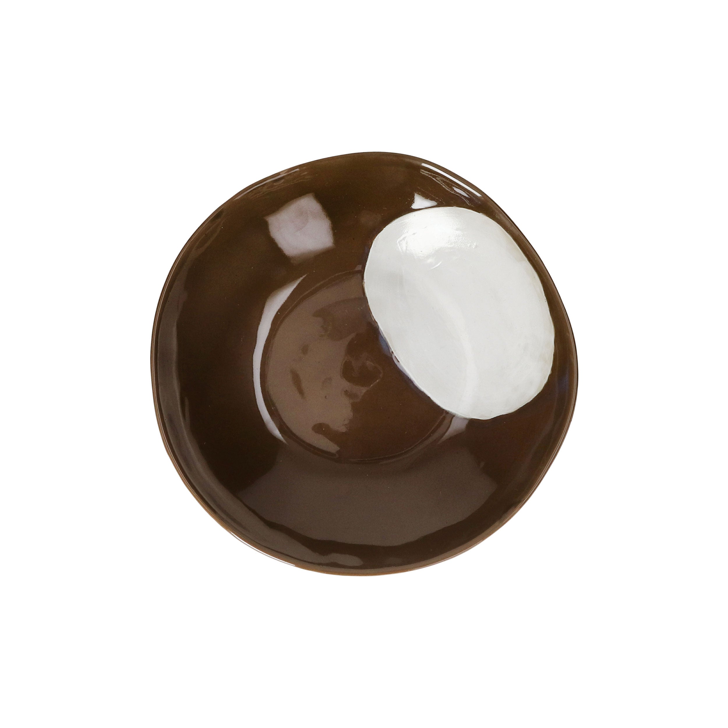קערה Cycle Plate Brown&White