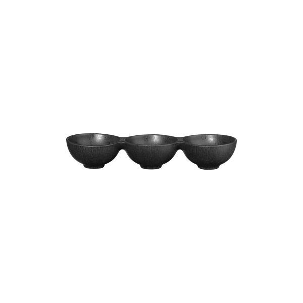 קערה מחולקת Grande 3 Section Bowl Black Iron