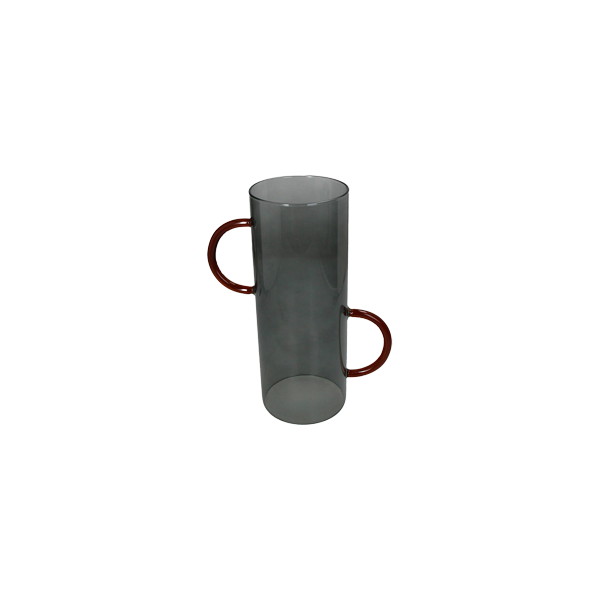 Vase Glass Grey אגרטל גבוה