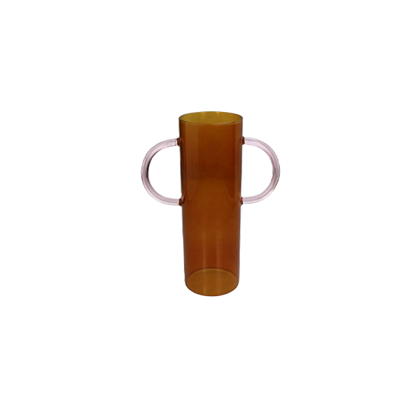 Vase Glass Amber אגרטל צר