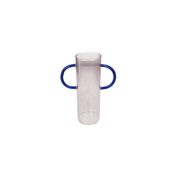 Vase Glass Pink אגרטל צר