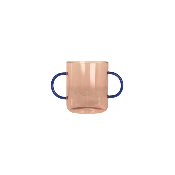 Vase Glass Pink אגרטל רחב