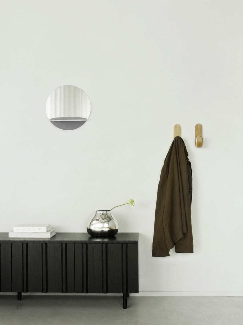מראה Horizon Mirror Round Grey
