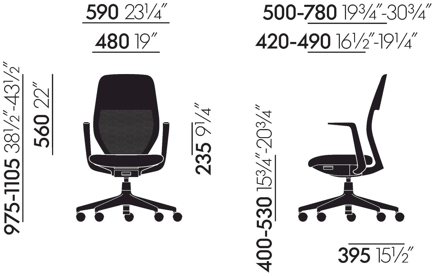 כסא משרדי ACX Mesh Light Grey Fixed Arms