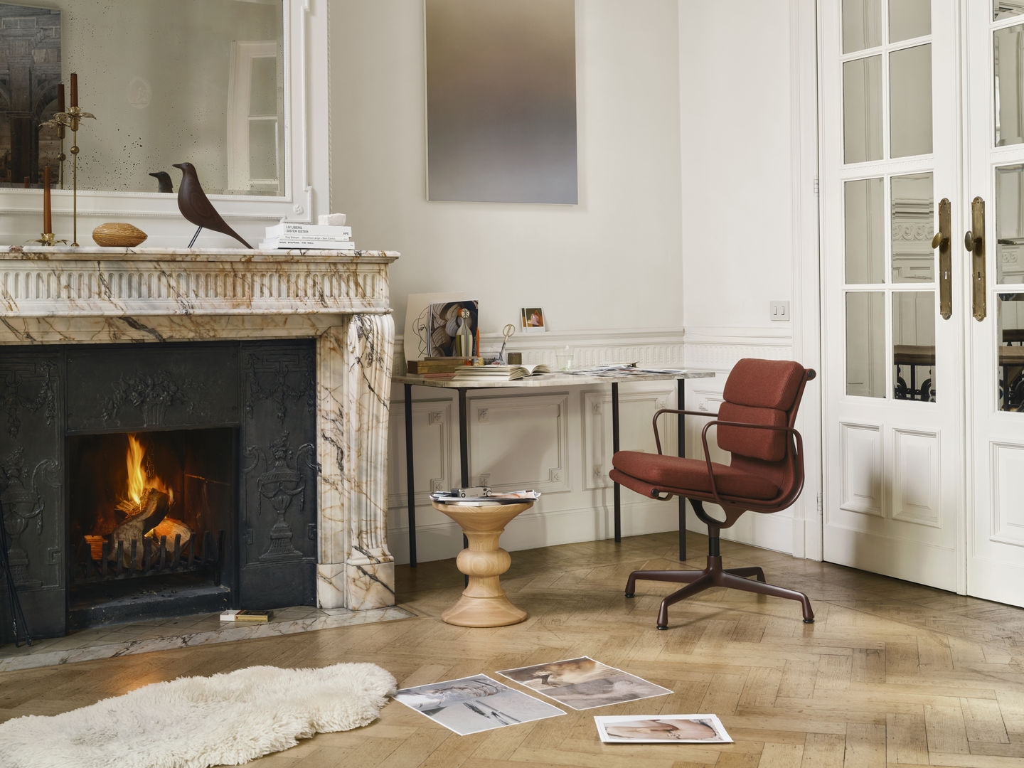 ציפור Eames House Bird Ash Cotton White