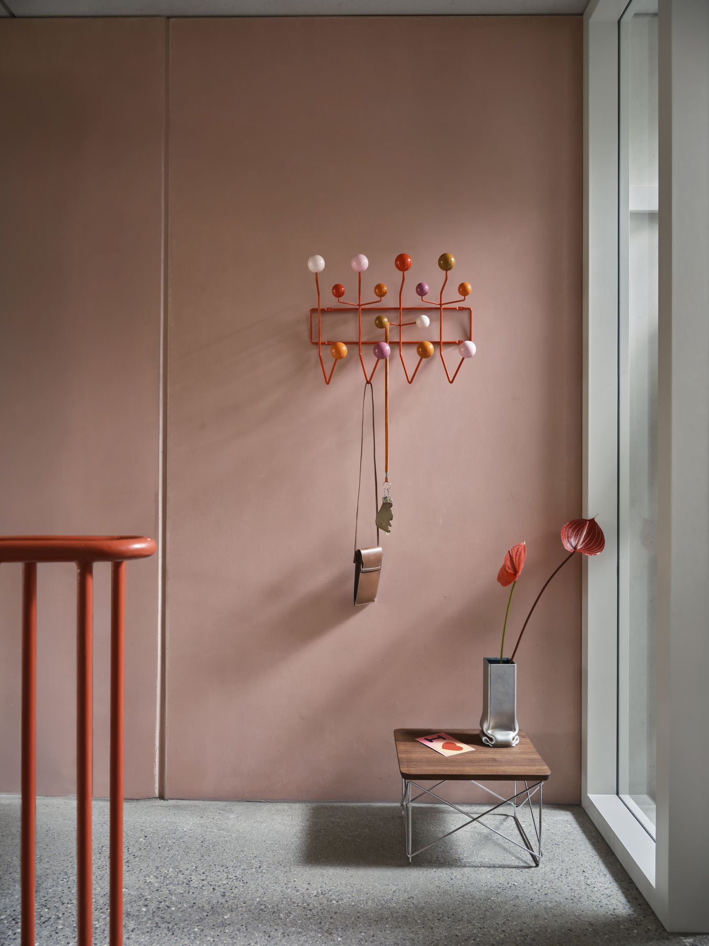 שולחן צד Occasional Table LTR Gold Leaf/ Chrome