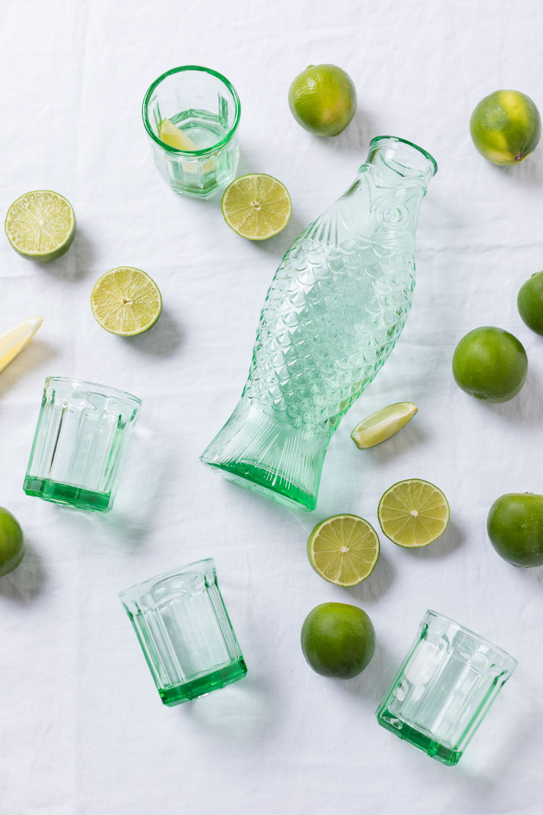 סט קראף + 2 כוסות  Fish & Fish Green