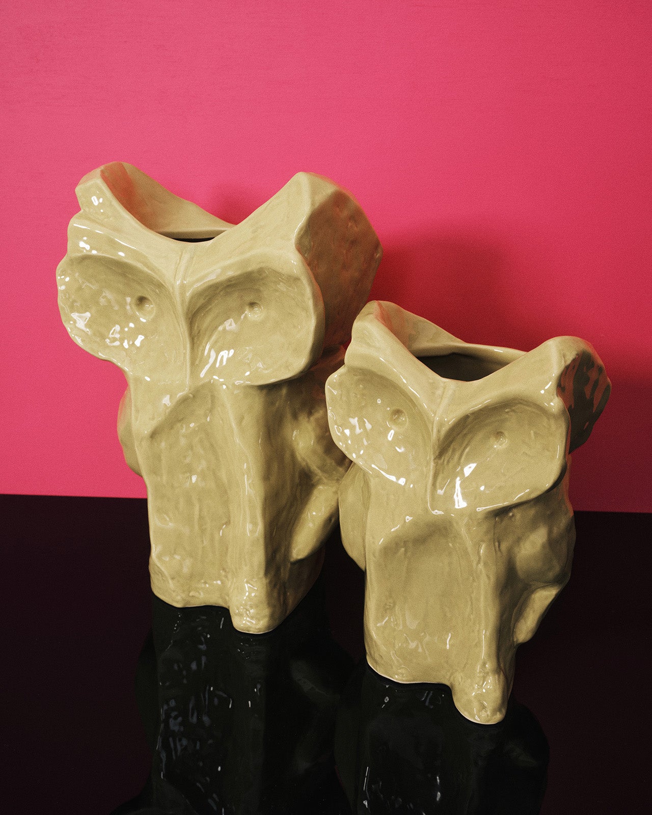 אגרטל ינשוף After Midnight Vase Yellow (Small)