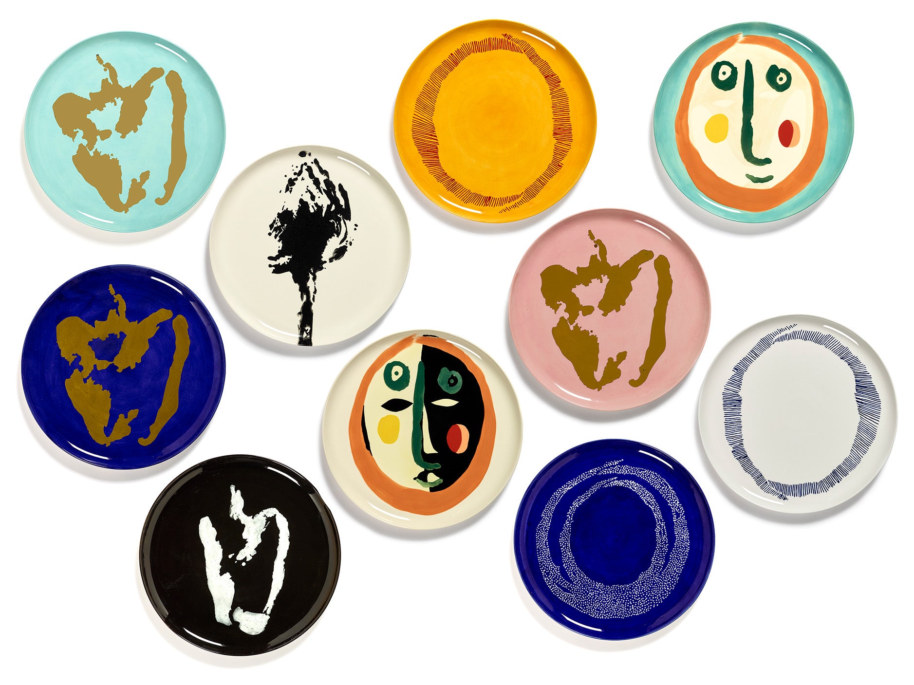 צלחת הגשה Feast Serving Plate With Face 1