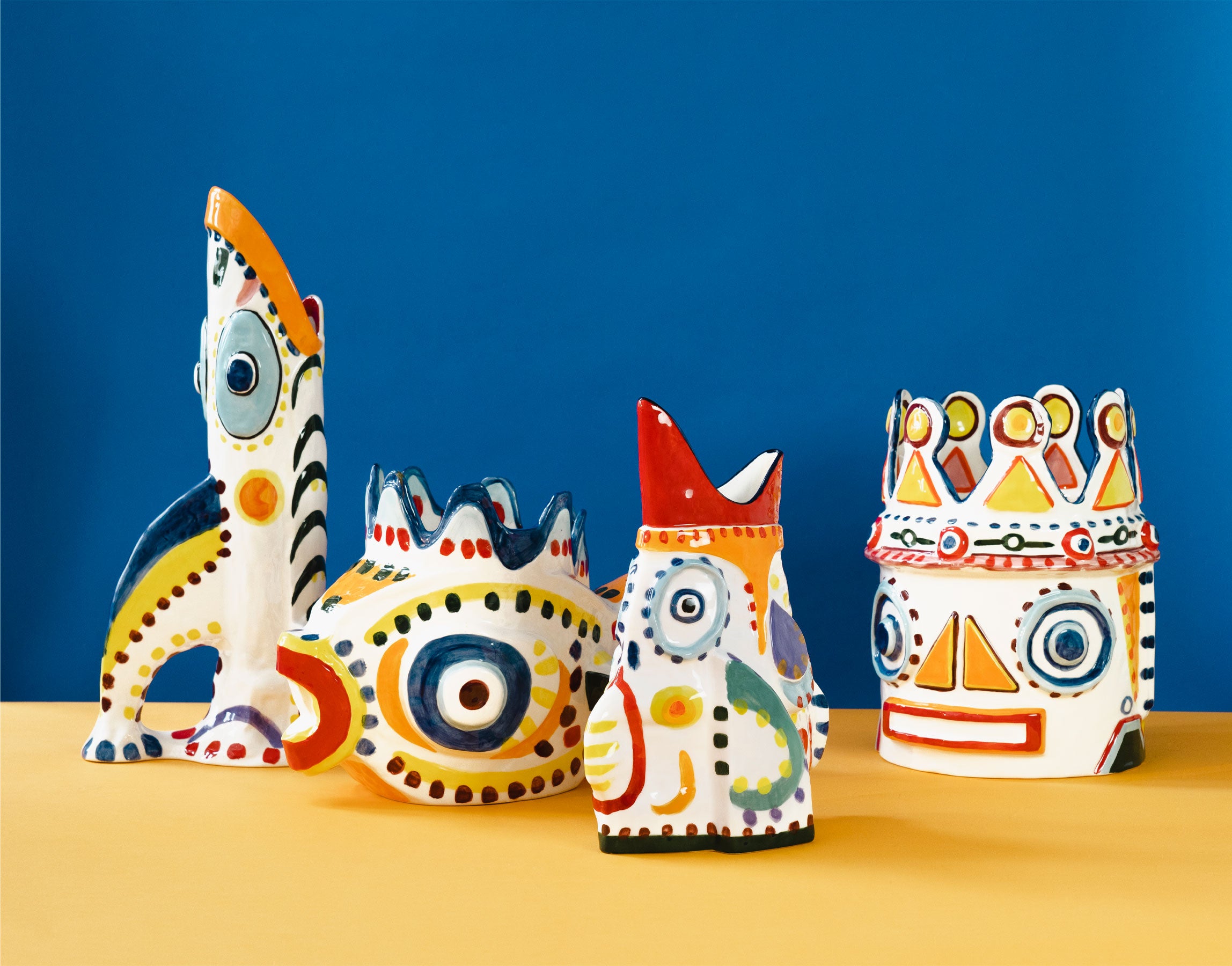 אגרטל דג צבעוני Vase 04 Mix Sicily