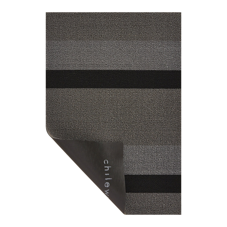 שטיח Bold Stripe Shag Mat Silver/Black