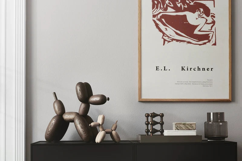 בובת עץ Ballon Dog Oak (Large)