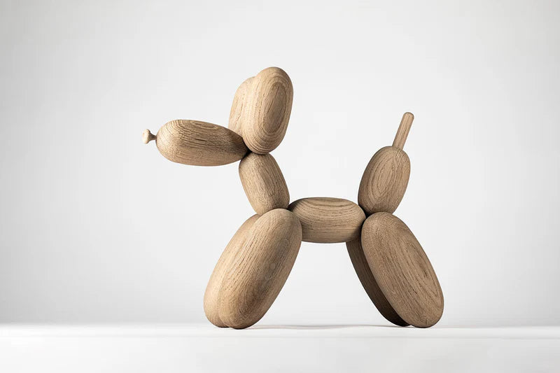 בובת עץ Ballon Dog Oak (Small)