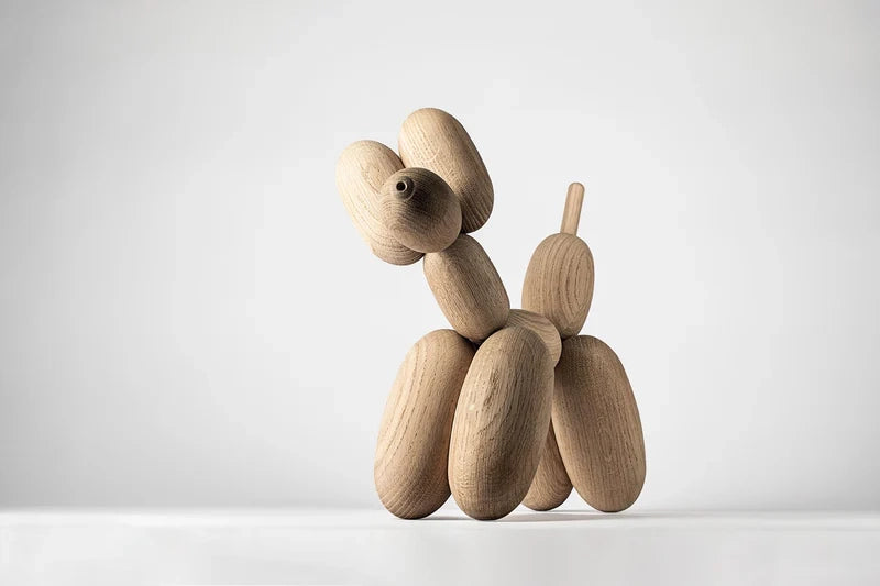 בובת עץ Ballon Dog Oak (Small)
