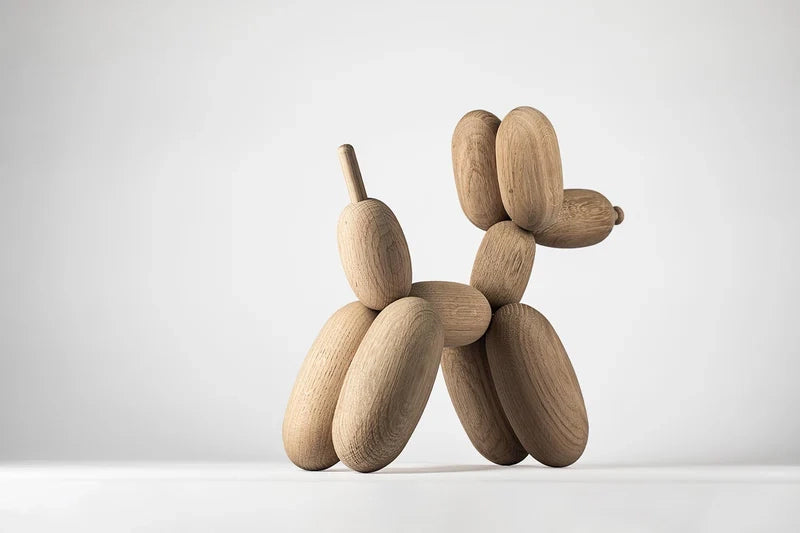 בובת עץ Ballon Dog Oak (Large)