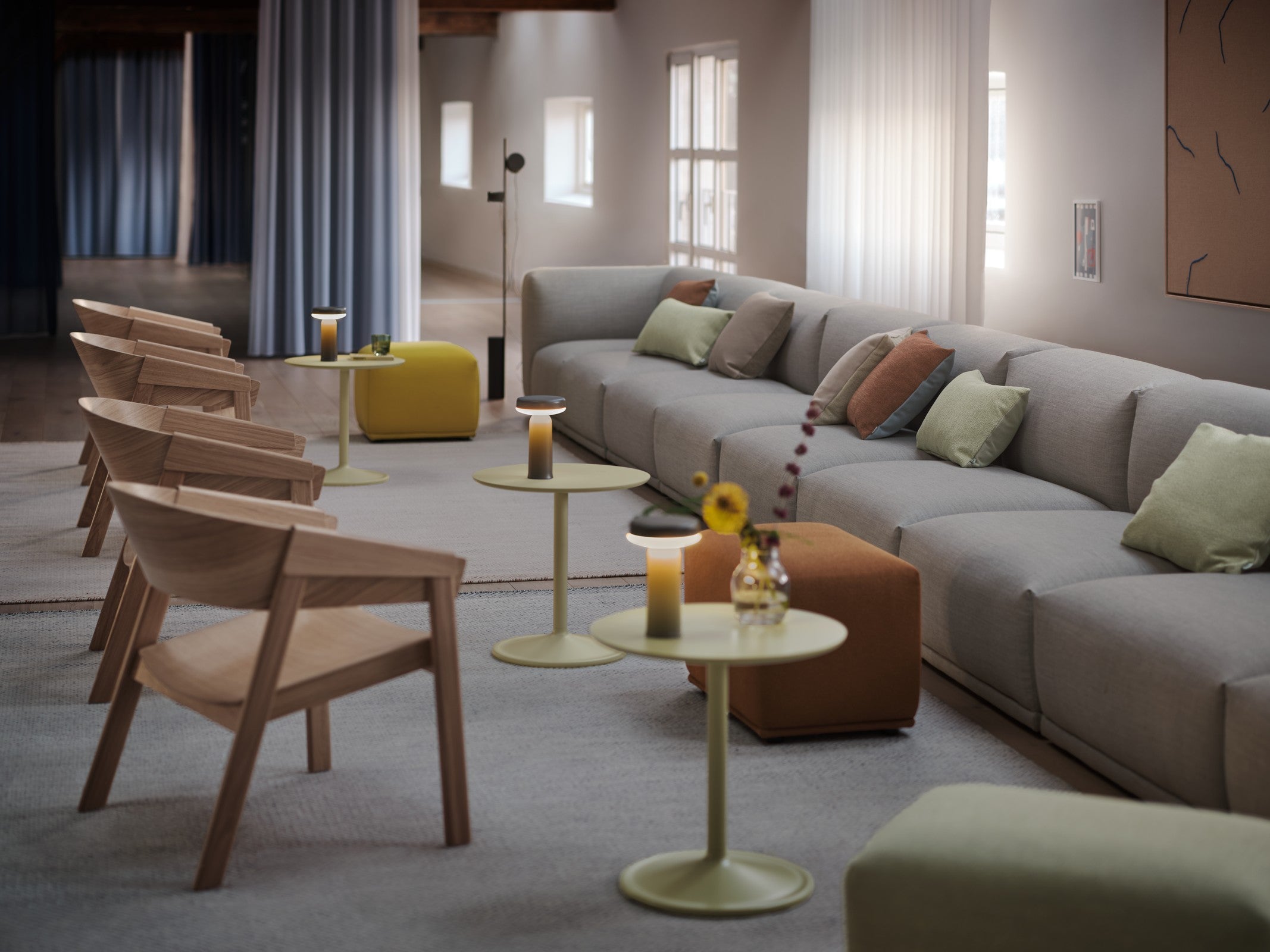מנורה Ease Portable Lamp Taupe