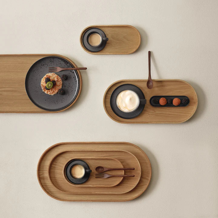 מגש Wood Tray Oval (Large)