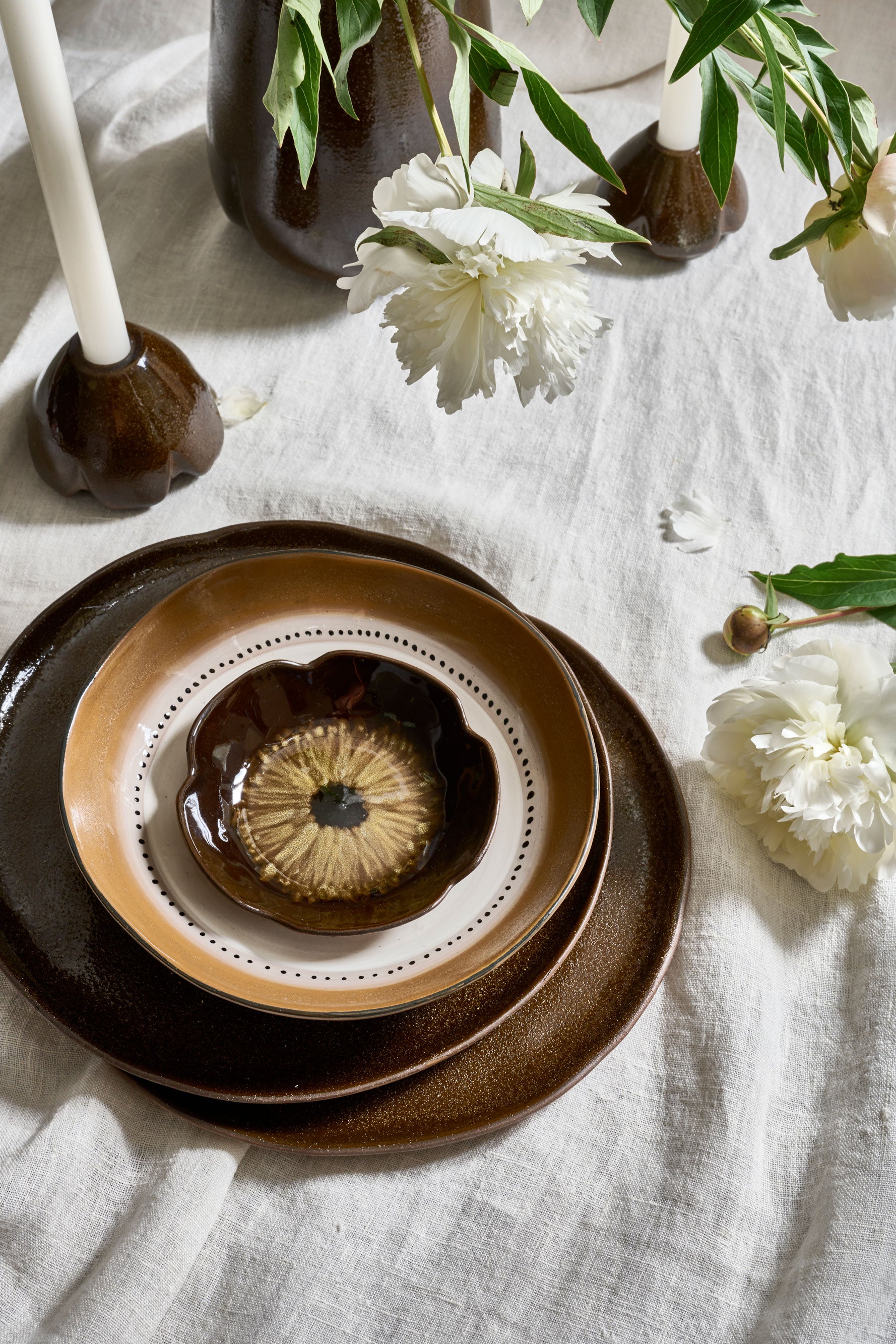 קערית מרק Cycle Bowl Brown&White