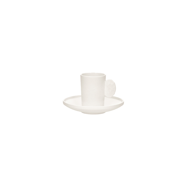 כוס אספרסו ותחתית Leggero White