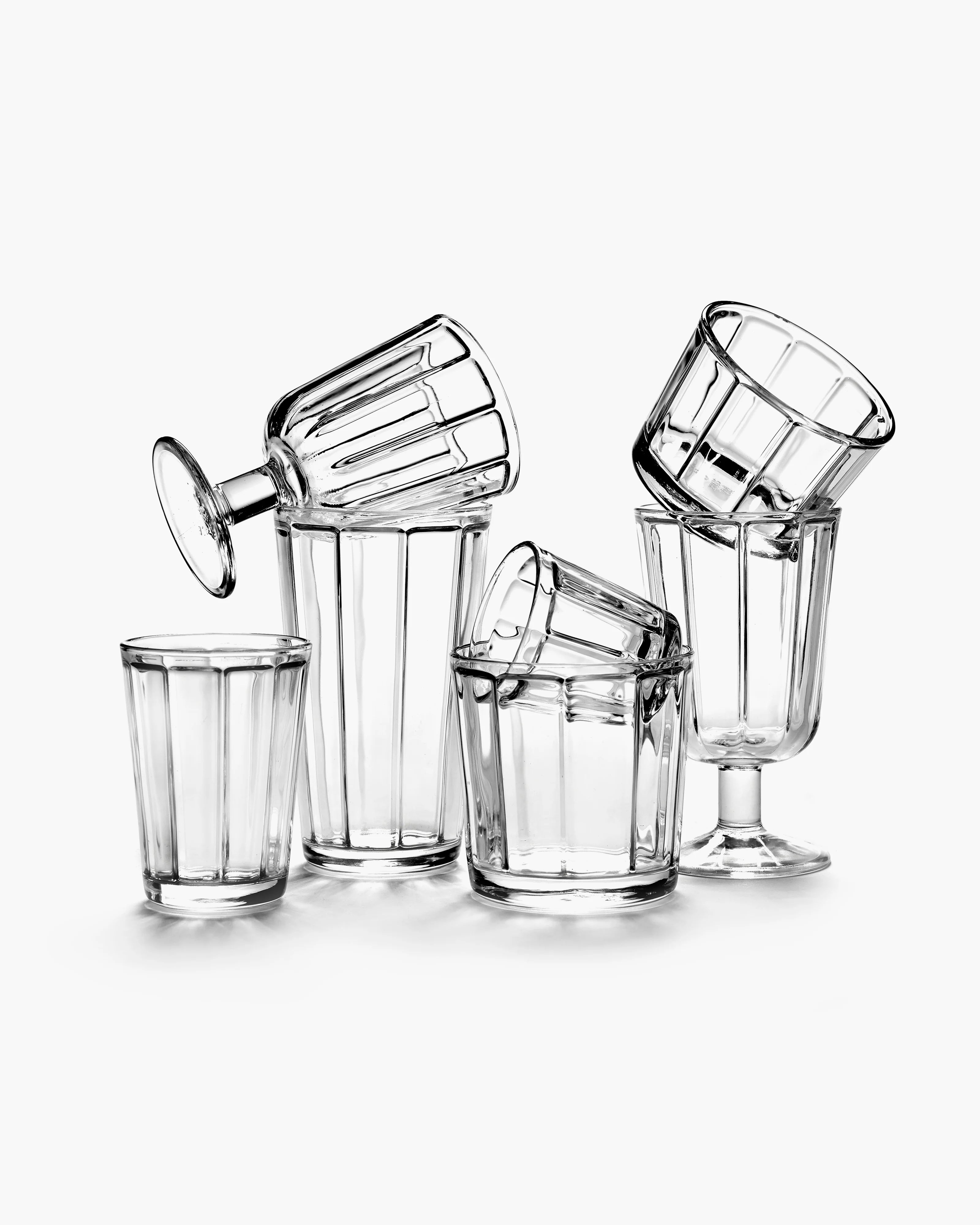 סט 4 כוסות Tumbler Transparent (Large)