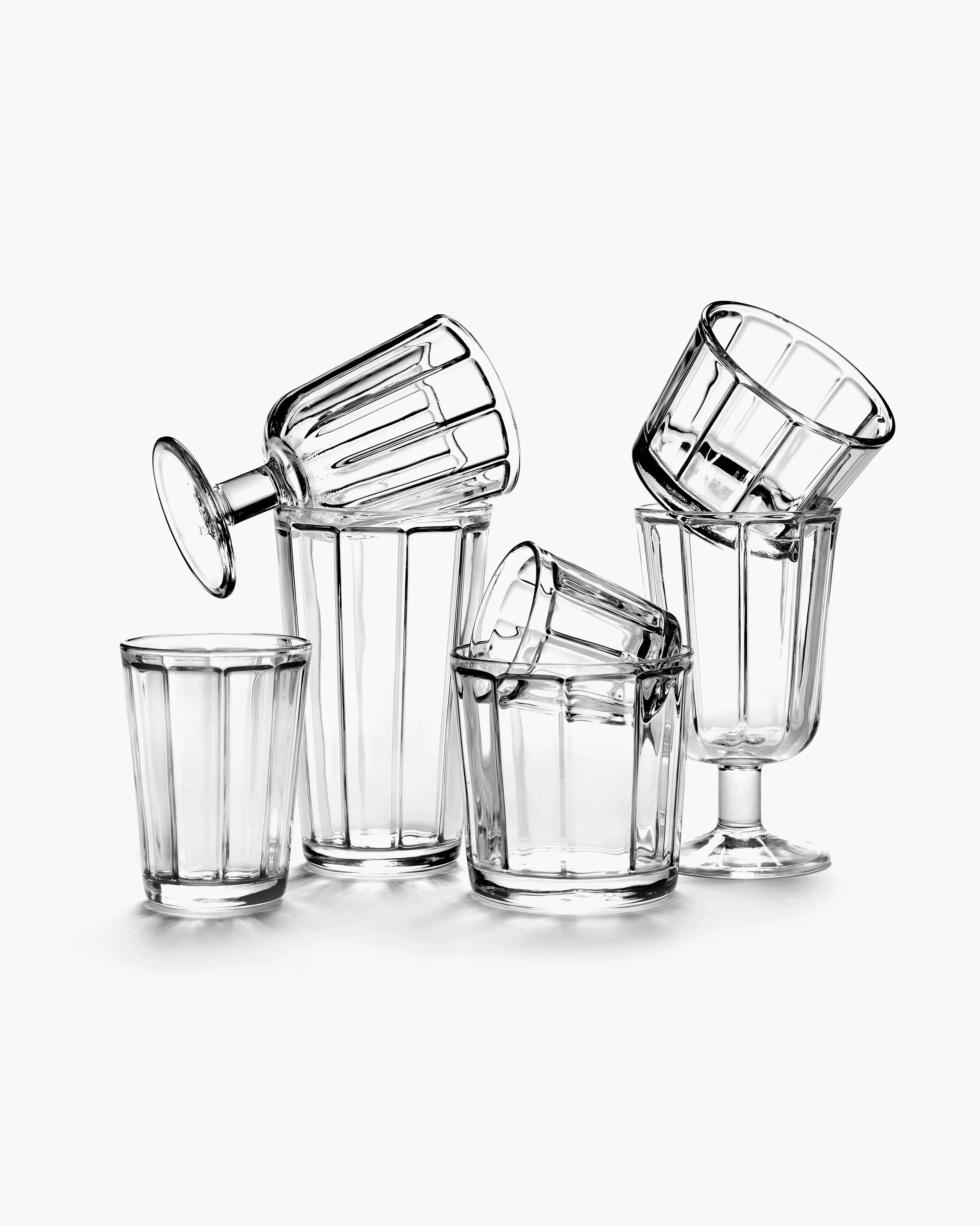 סט 4 כוסות Tumbler Transparent (Small)