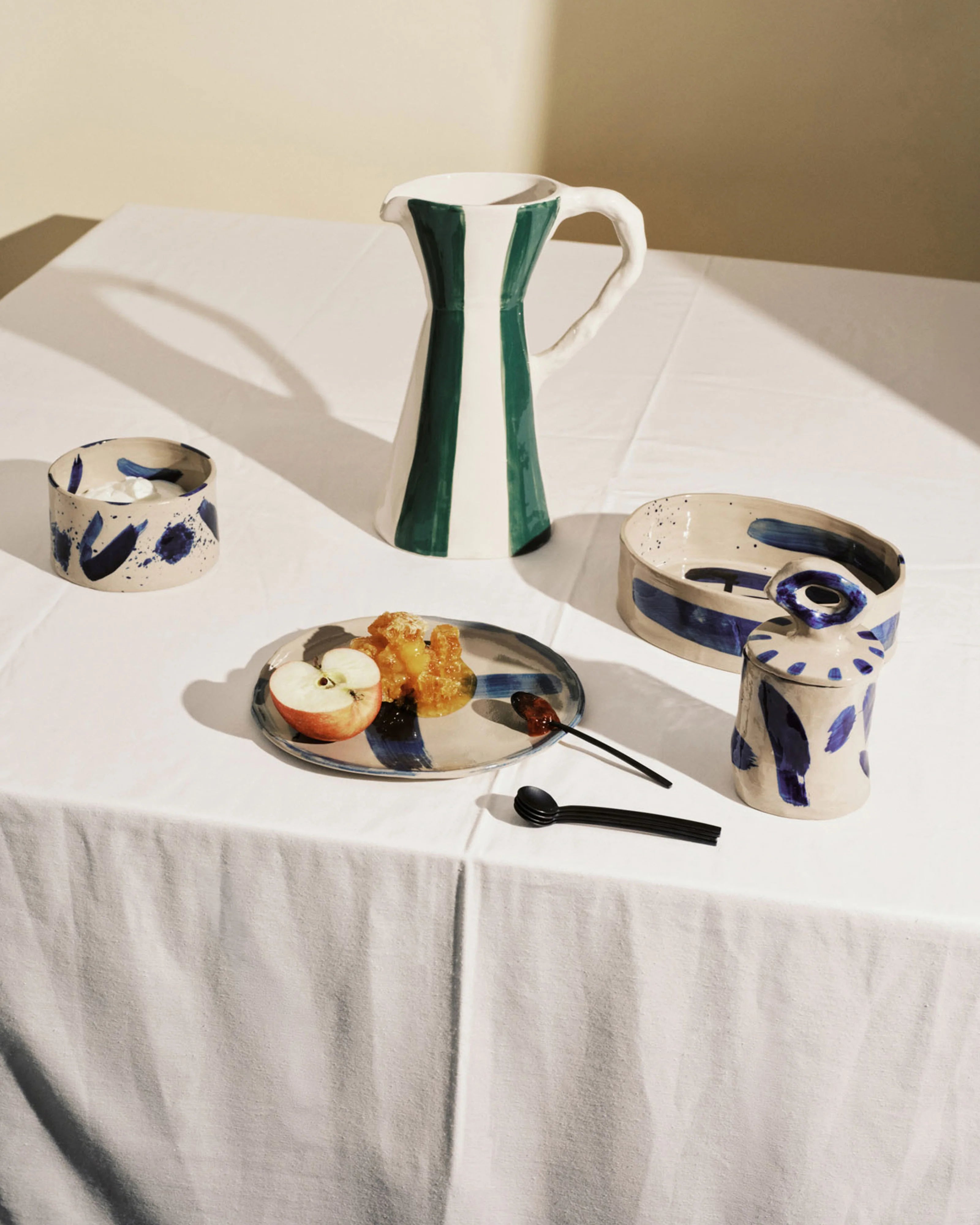 קראף Ceramic Jug Charly Beige-Green