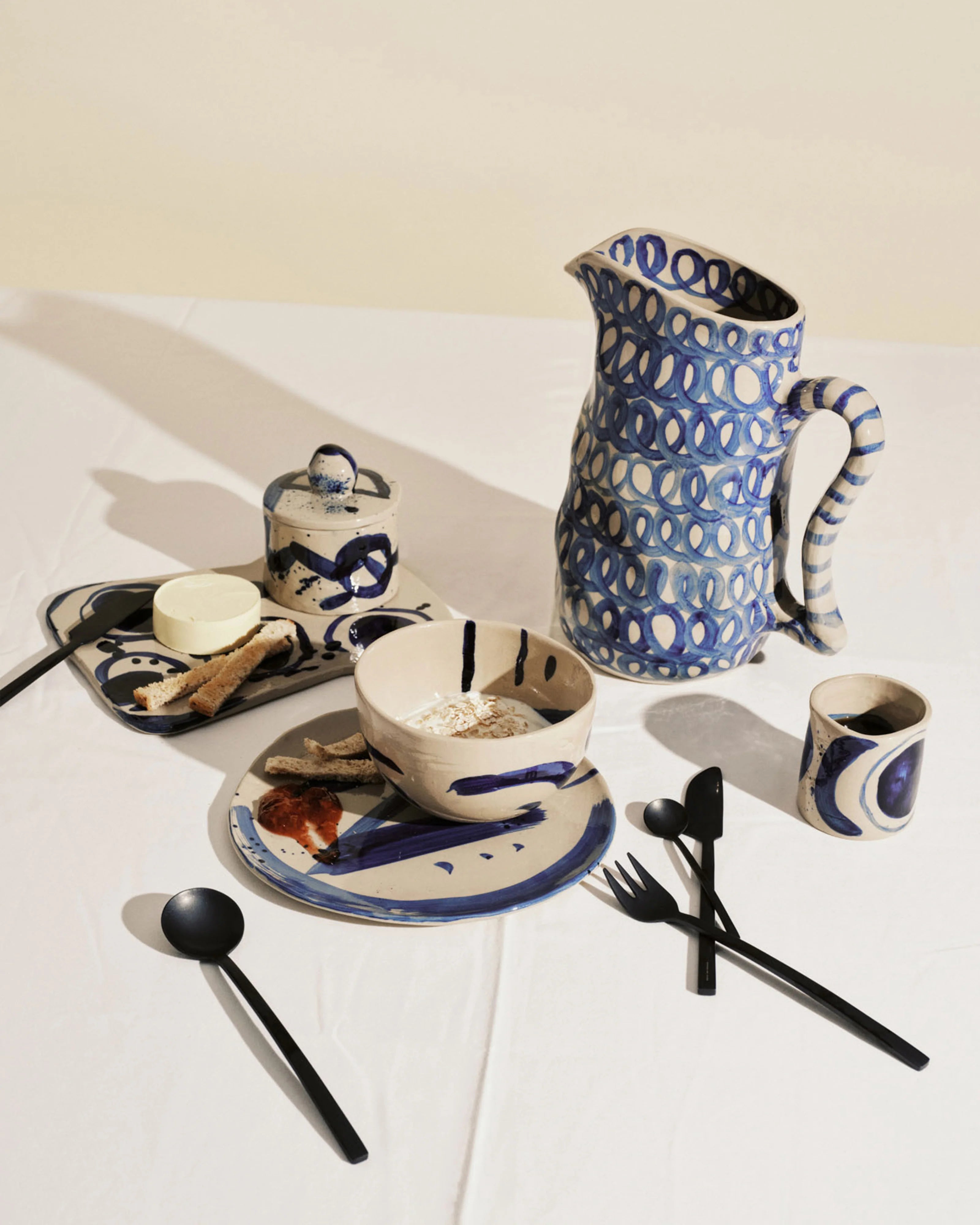 קראף Ceramic Jug Charly Blue