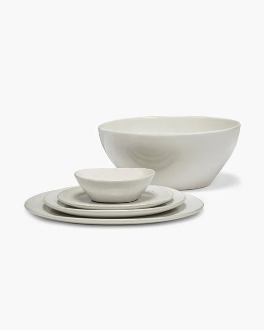קערה אובלית עמוקה Oval Serving Bowl Off-White