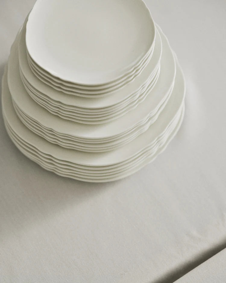 סט 4 צלחות מנה ראשונה Ø23.5cm Starter Plate Silhouette White