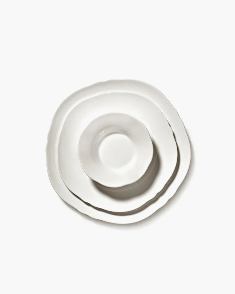 סט 4 צלחות מנה ראשונה Ø23.5cm Starter Plate Silhouette White
