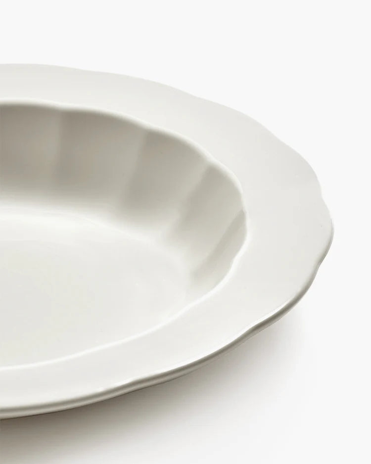 סט 4 צלחות עמוקות  Deep Plate Silhouette White