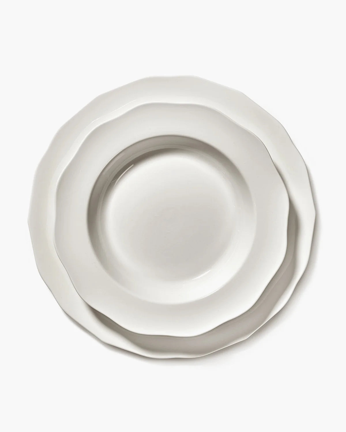 סט 4 צלחות עמוקות Deep Plate Silhouette White