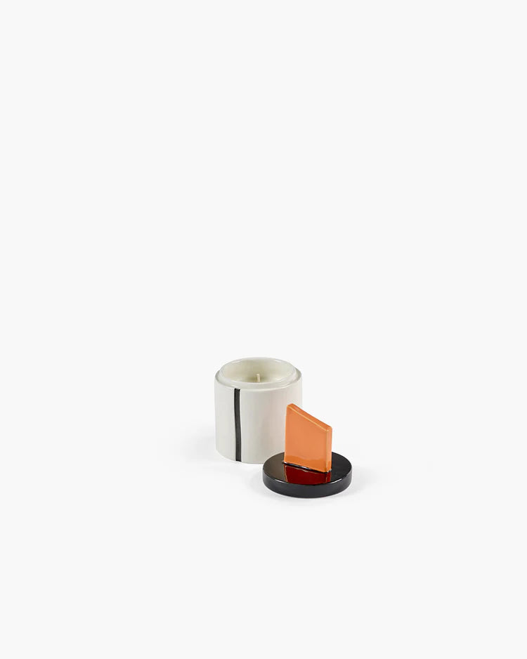 נר ריחני Scented Candle 02 Black/Orange Small