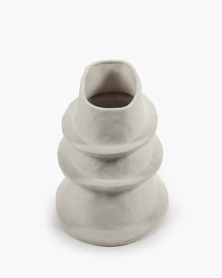 עציץ רחב Flower Pot 06 Beige