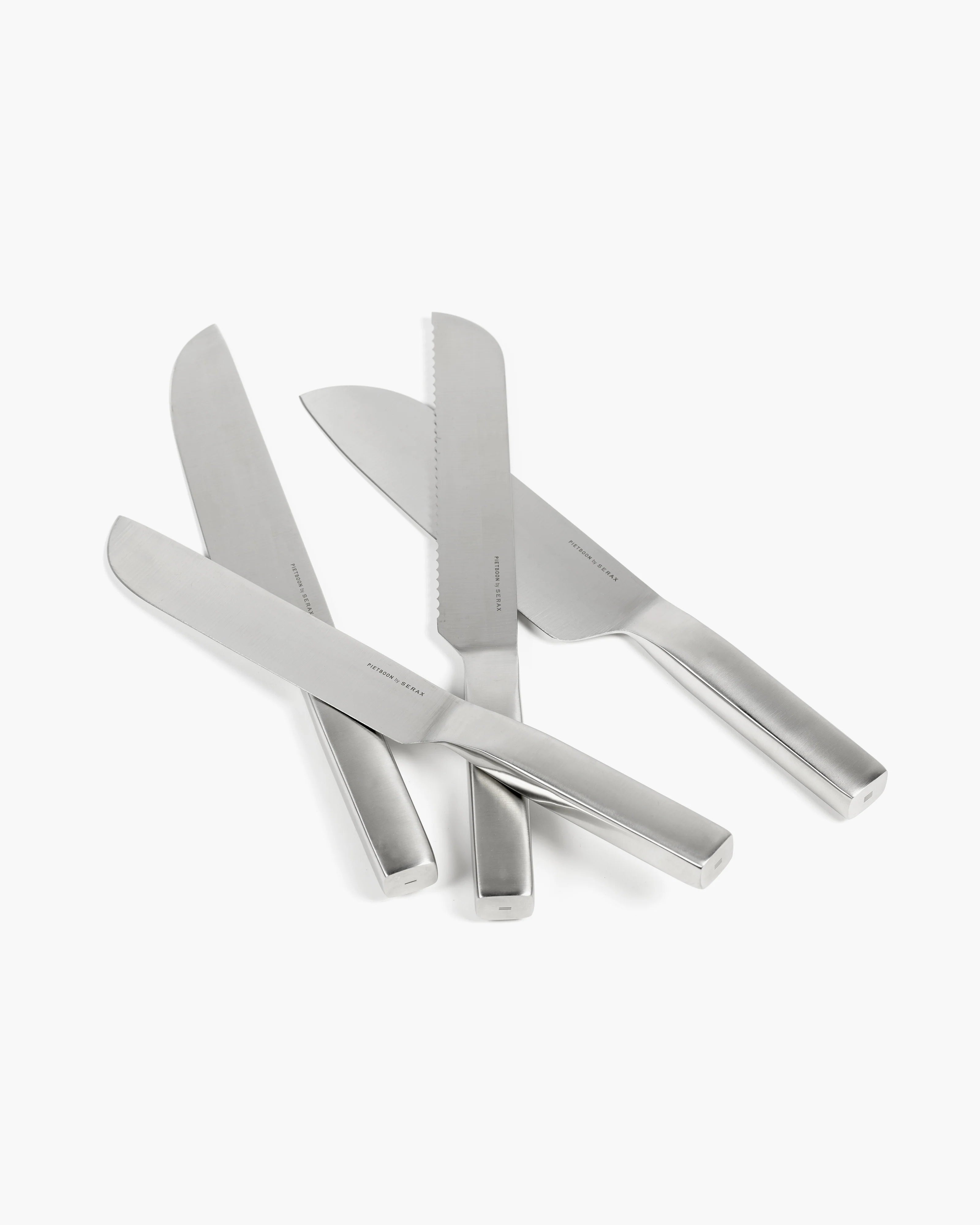סט סכינים Knife Set With Wooden Knife Block Base