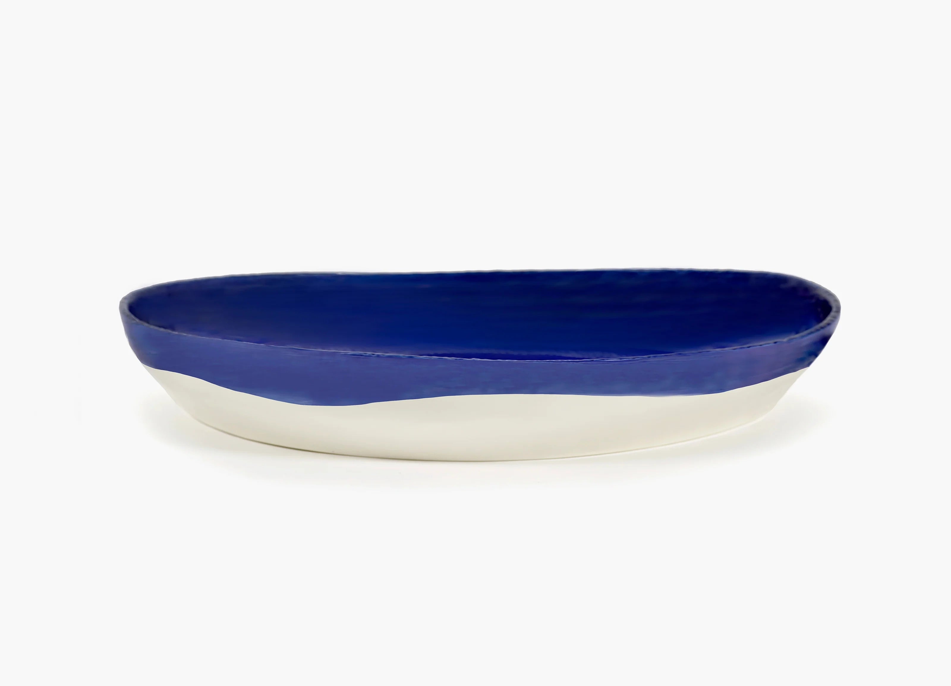 צלחת הגשה Feast Serving Plate Dark Blue - White (Medium)