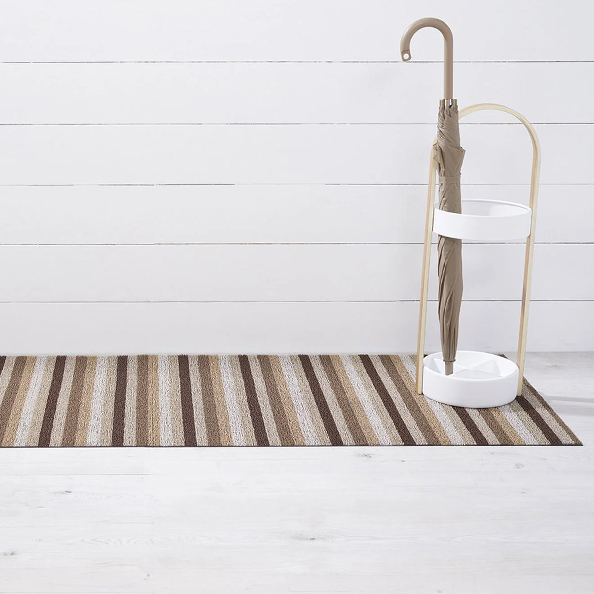 שטיח Even Stripe Shag Mat Mocha