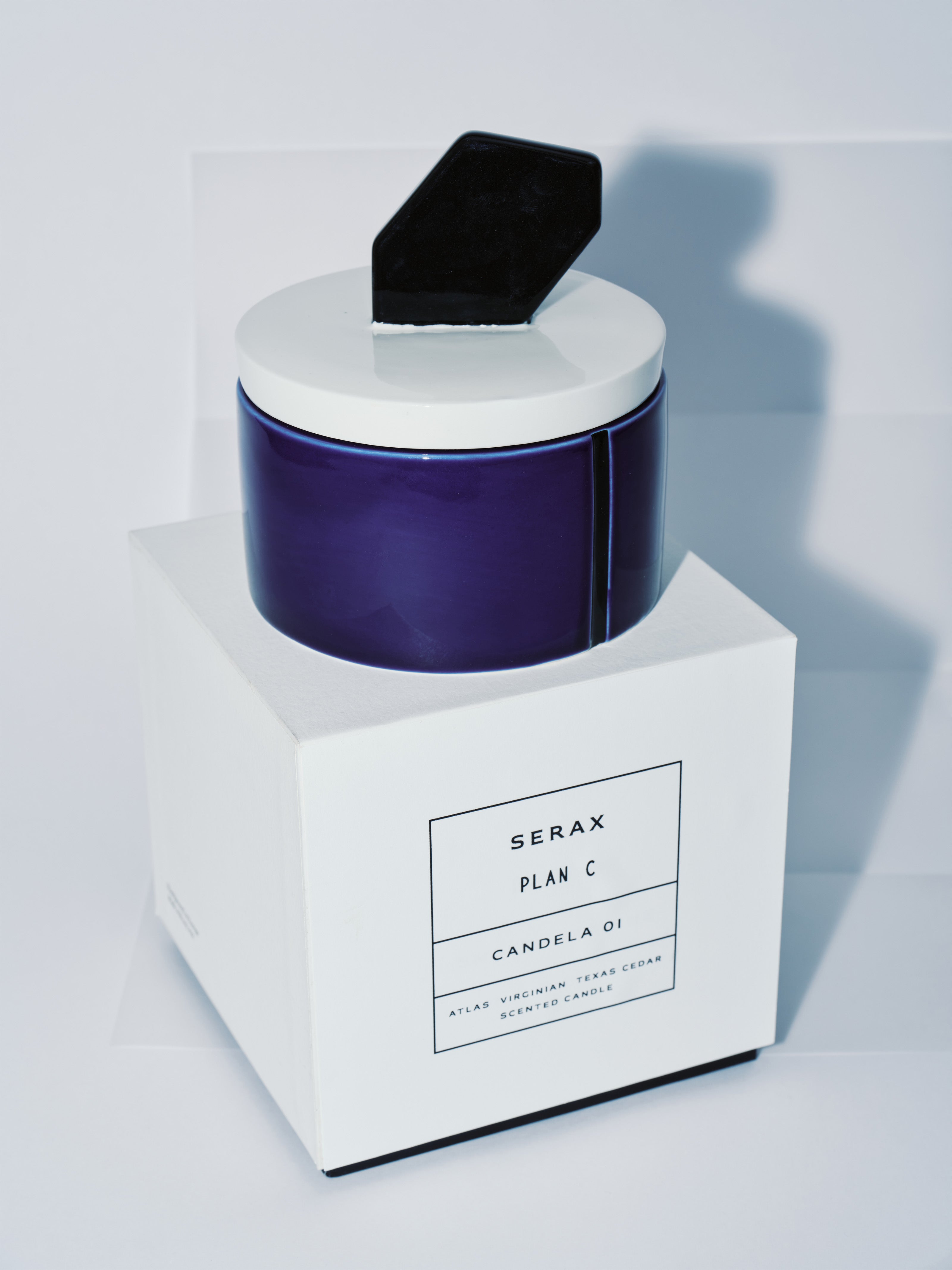 נר ריחני Scented Candle 01 Blue/Black Large