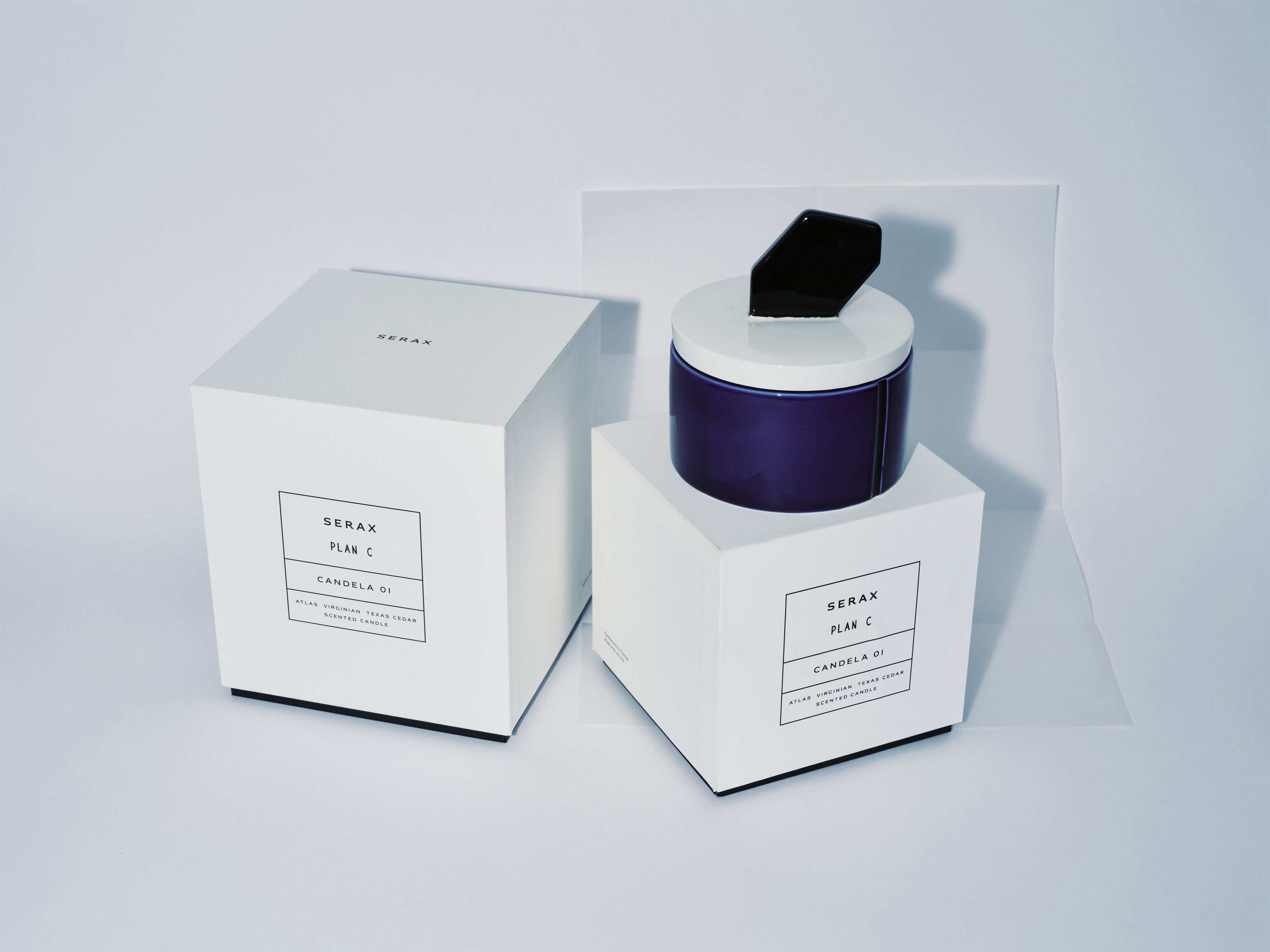 נר ריחני Scented Candle 01 Blue/Black Large