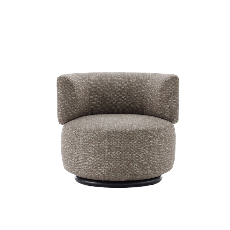 כורסא K Waiting Swivel Armchair Texture Grey