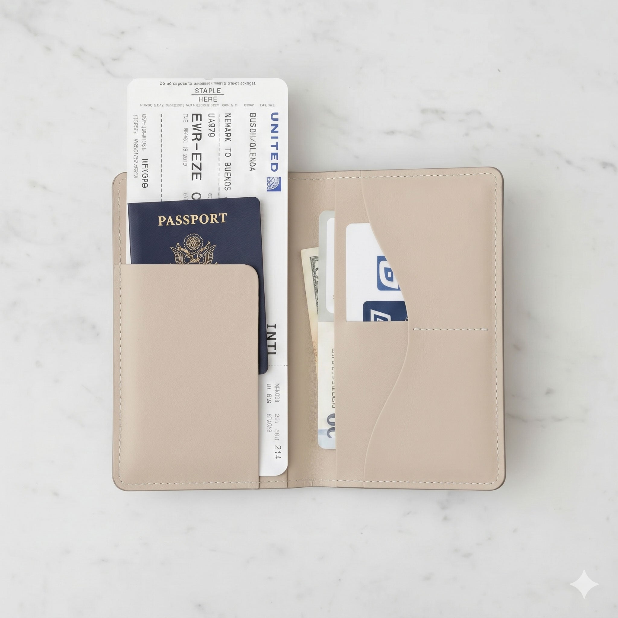 כיסוי לדרכון Passport Holder Sandshell