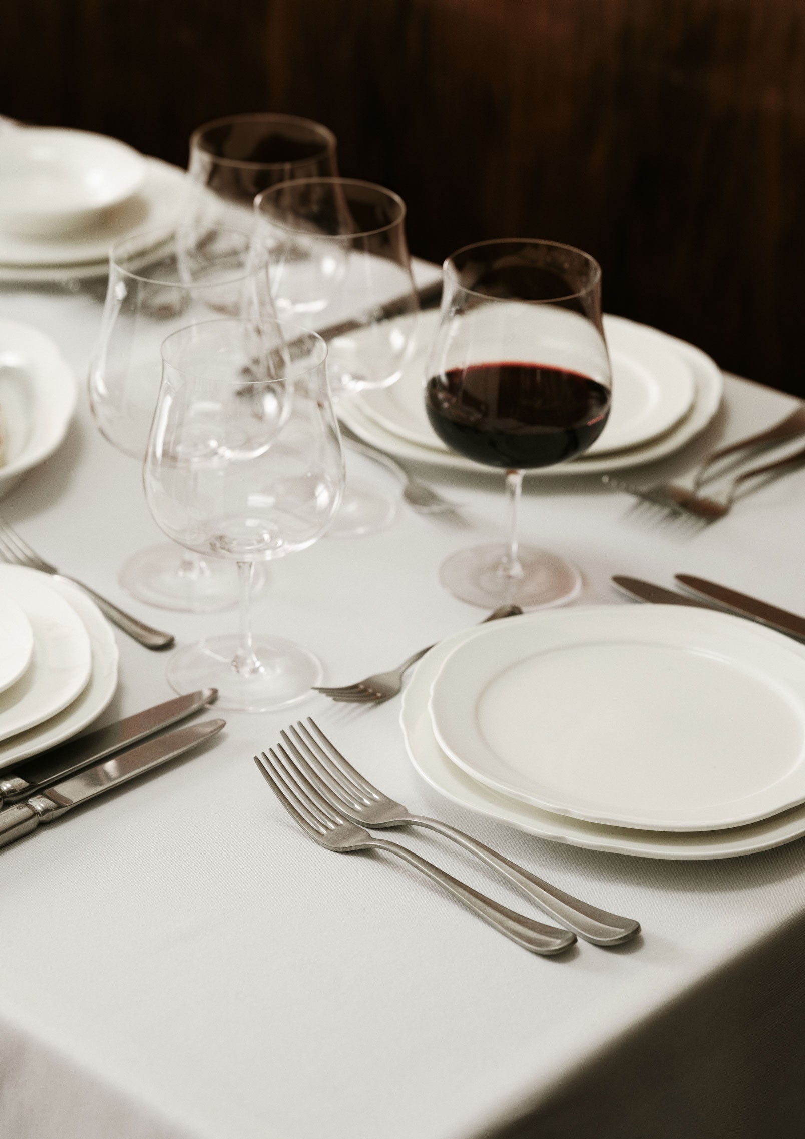 סט 4 צלחות מנה עיקרית Ø26cm Dinner Plate Silhouette White