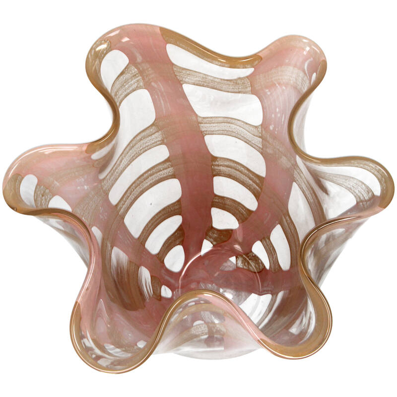 Vase Glass Peach אגרטל גלים